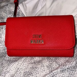 Steve Madden Bold Red Clutch